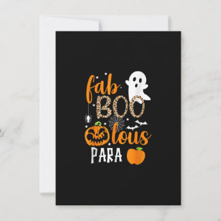 Fab Boo Lous Para Funny Halloween Teaching Einladung