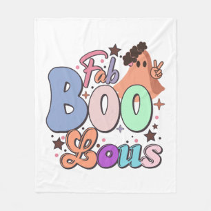 Fab Boo Lous Retro Süße Halloween T Fleecedecke