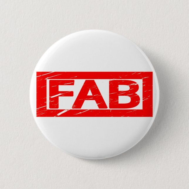 Fab Briefmarke Button (Vorderseite)