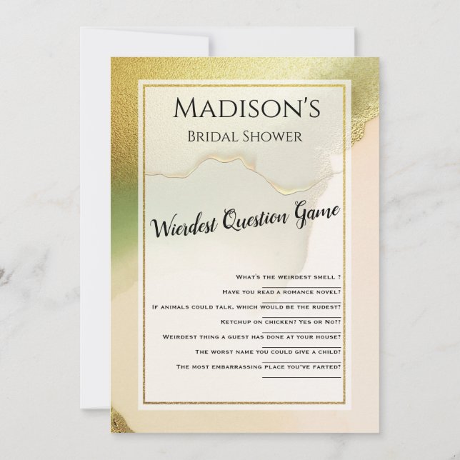 Fab Chartreuse 🤵 kühne & stilvolle Budgetheirat Einladung (Rückseite)