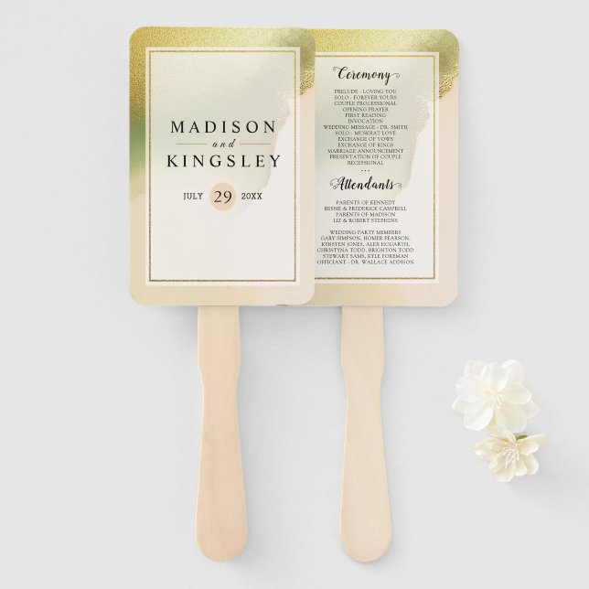 Fab Chartreuse 🤵 kühne & stilvolle Budgetheirat Fächer (Vorne und Hinten)