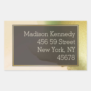 Fab Chartreuse 🤵 kühne & stilvolle Budgetheirat Rechteckiger Aufkleber