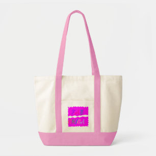 FAB CHICA EMBROIDERIERT SEHEN VIVID PINK DESIGN TRAGETASCHE