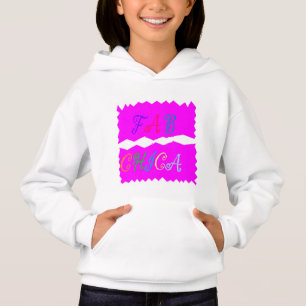 FAB CHICA LOGO Girls entwerfen rosa und farbige Te Hoodie
