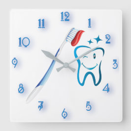 Fab Dentist Toothbrush Phantastisch Quadratische Wanduhr