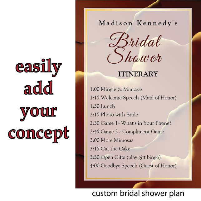 Fab Fun Brautparty Events Inky Earthtone Poster (Von Creator hochgeladen)