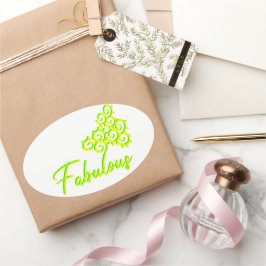 Fab Iz als Fab Duz Ovaler Aufkleber