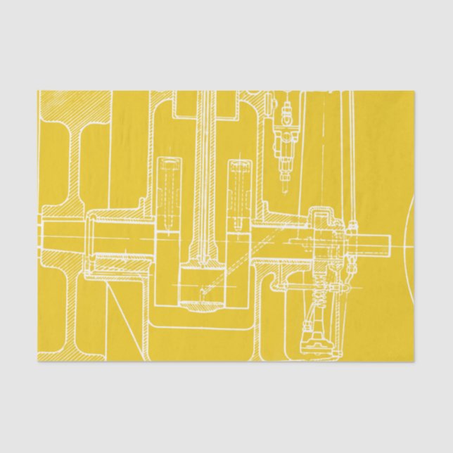 FaB mechanischer zeichnender Plan IHRE IRGENDEINE Seidenpapier (Vorderseite)