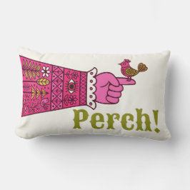 Fab Retro-Folk-Art zeigende Hand Manicule Lendenkissen