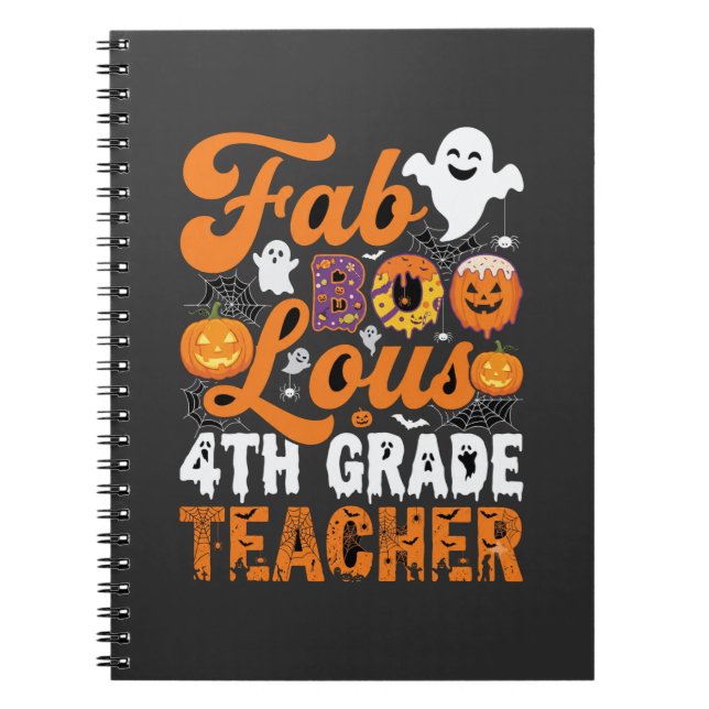 FAB-ULOser Lehrer Halloween der 4. Klasse Notizblock (Vorderseite)