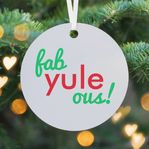 Fab Weihnachten Ous   Fabulous Christmas Stylish F Ornament Aus Metall