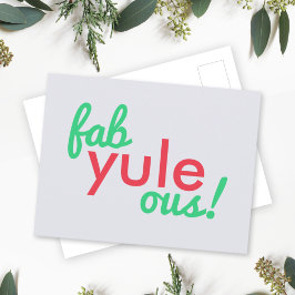Fab Weihnachten Ous | Fabulous Christmas Stylish F Postkarte