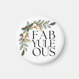 Fab-Weihnachten-Ous Moderne Weihnachtsgrün, Rot un Magnet