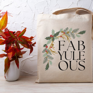 Fab-Weihnachten-Ous Moderne Weihnachtsgrün, Rot un Tragetasche