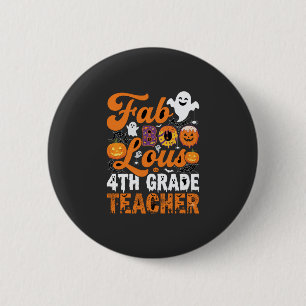Fabel-hafte 4. Klasse Lehrer Halloween Button