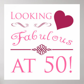 Fabelhaft bei 50 poster