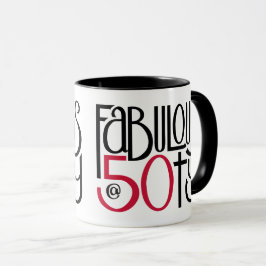 Fabelhaft bei 50 roten Combo-Tasse Tasse