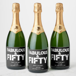Fabelhaft und Fünfzig Geburtstag Bold Script Custo