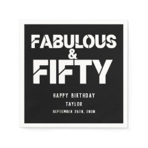 Fabelhaft und Fünfzig Geburtstag Bold Script Custo