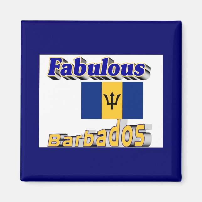 fabelhafte Barbados Magnet (Vorne)