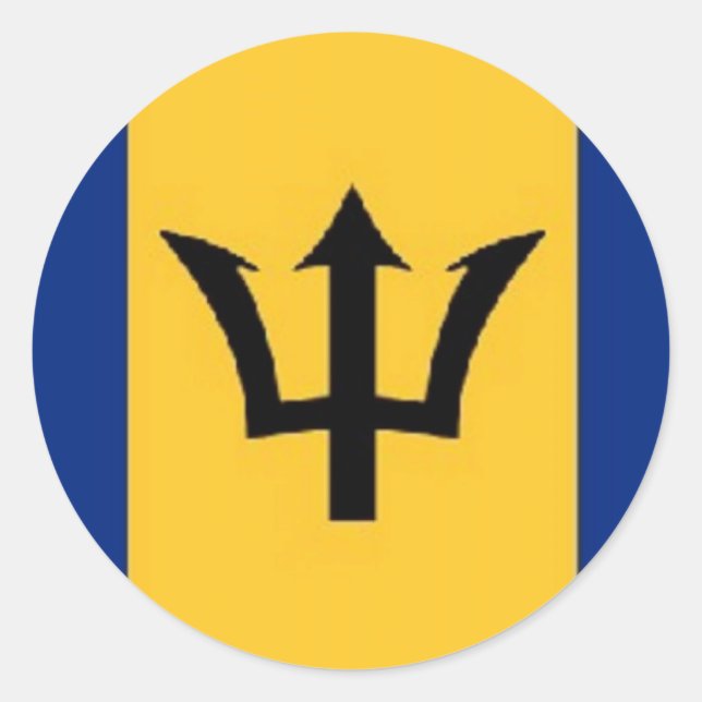 fabelhafte Barbados Runder Aufkleber (Vorderseite)