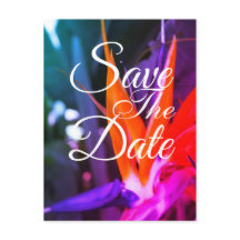 Fabelhafte Bird Of Paradise Hochzeit Save The Date