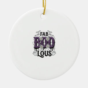 Fabelhafte Boo Halloween Vintage Geist Shirt Desig Keramik Ornament