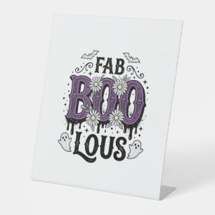 Fabelhafte Boo Halloween Vintage Geist Shirt Desig Sockelschild