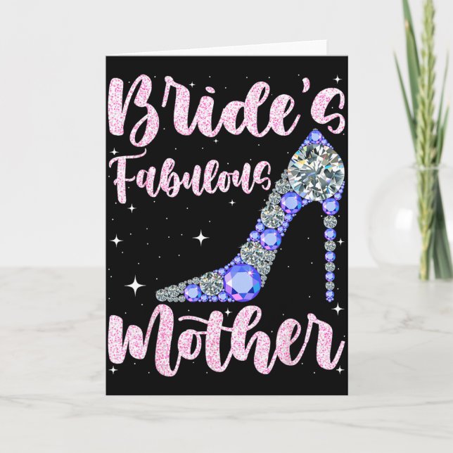 Fabelhafte Braut der Mutter, glücklicher Hochzeits Karte (Vorderseite)