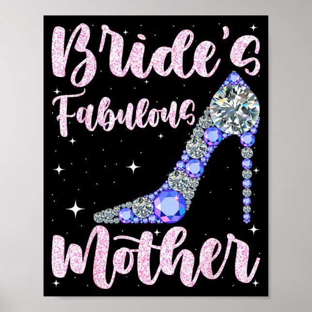 Fabelhafte Braut der Mutter, glücklicher Hochzeits Poster (Vorne)