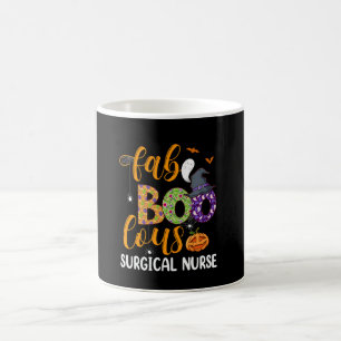 Fabelhafte chirurgische Krankenschwester Halloween Kaffeetasse