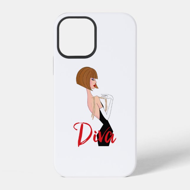 „Fabelhafte Diva“ iPhone Hülle (Rückseite)