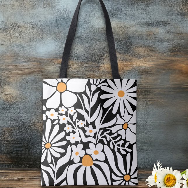 Fabelhafte florale schwarz-weiße Abstraktion (Von Creator hochgeladen)