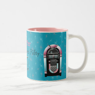 Fabelhafte fünfzig Gewohnheits-Geburtstags-Tasse Zweifarbige Tasse