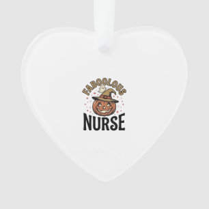 Fabelhafte Halloween-Kürbis-Krankenschwester im Vi Ornament