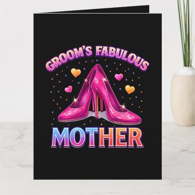Fabelhafte Mutter des Bräutigams Dankeskarte (Vorderseite)
