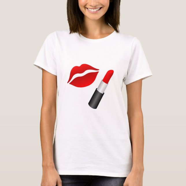 fabelhafte rote Lippen T-Shirt (Vorderseite)
