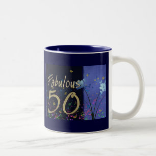 Fabelhafter 50. Geburtstag! Zweifarbige Tasse