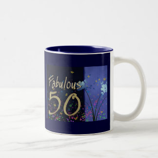 Fabelhafter 50. Geburtstag! Zweifarbige Tasse