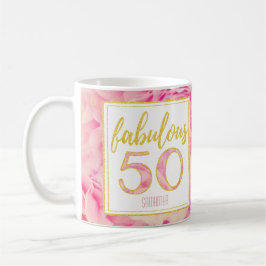 Fabelhafter empfindlicher rosa Glitzer des Gold50 Kaffeetasse