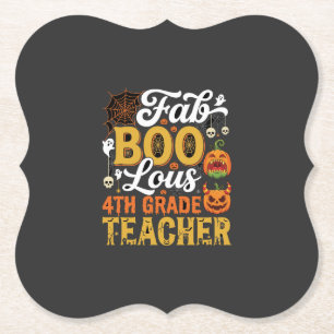 Fabelhafter Halloween-Lehrer der 4. Klasse Untersetzer