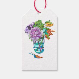 Fabelhafter Herbst-Blumenstrauß Geschenkanhänger