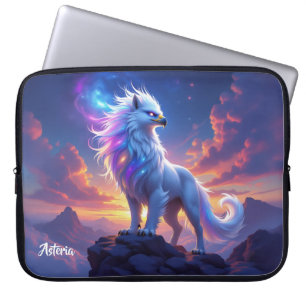 Fabelhafter Weißer Greif auf dem Gipfel der Welt Laptopschutzhülle