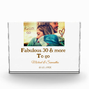 Fabelhaftes 30-Jahres-Jubiläum Name Foto Datum
