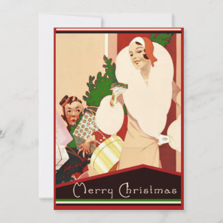 Fabelhaftes Art Deco Frohe Weihnachten