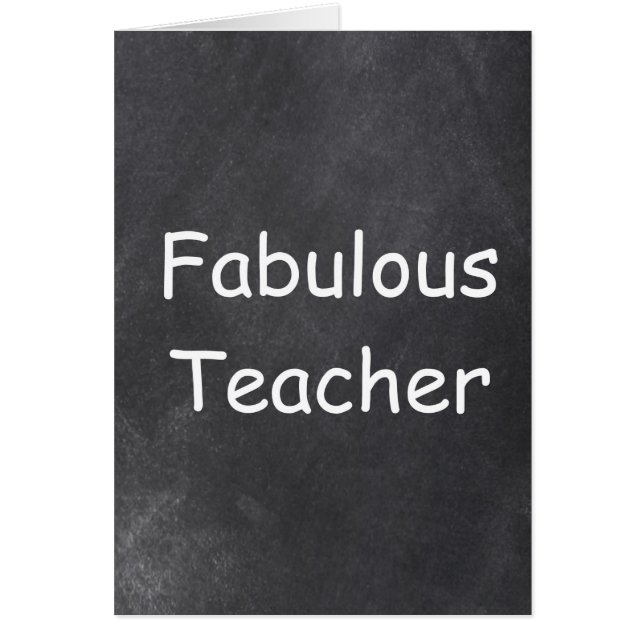 Fabelhaftes Chalkboard-Design (Vorne)