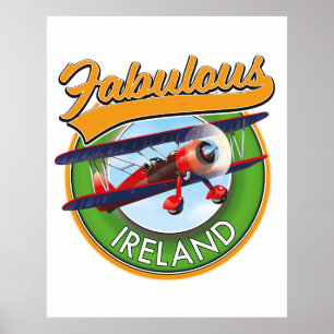 fabelhaftes Irland Reise-Patch Poster