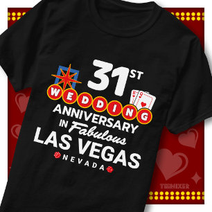 Fabelhaftes Las Vegas 31. Hochzeitspaars-Jubiläum T-Shirt