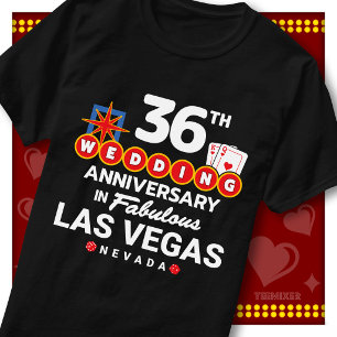 Fabelhaftes Las Vegas 36. Hochzeitspaar-Jubiläum T-Shirt