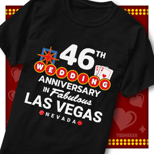 Fabelhaftes Las Vegas 46. Hochzeitspaar-Jubiläum T-Shirt
